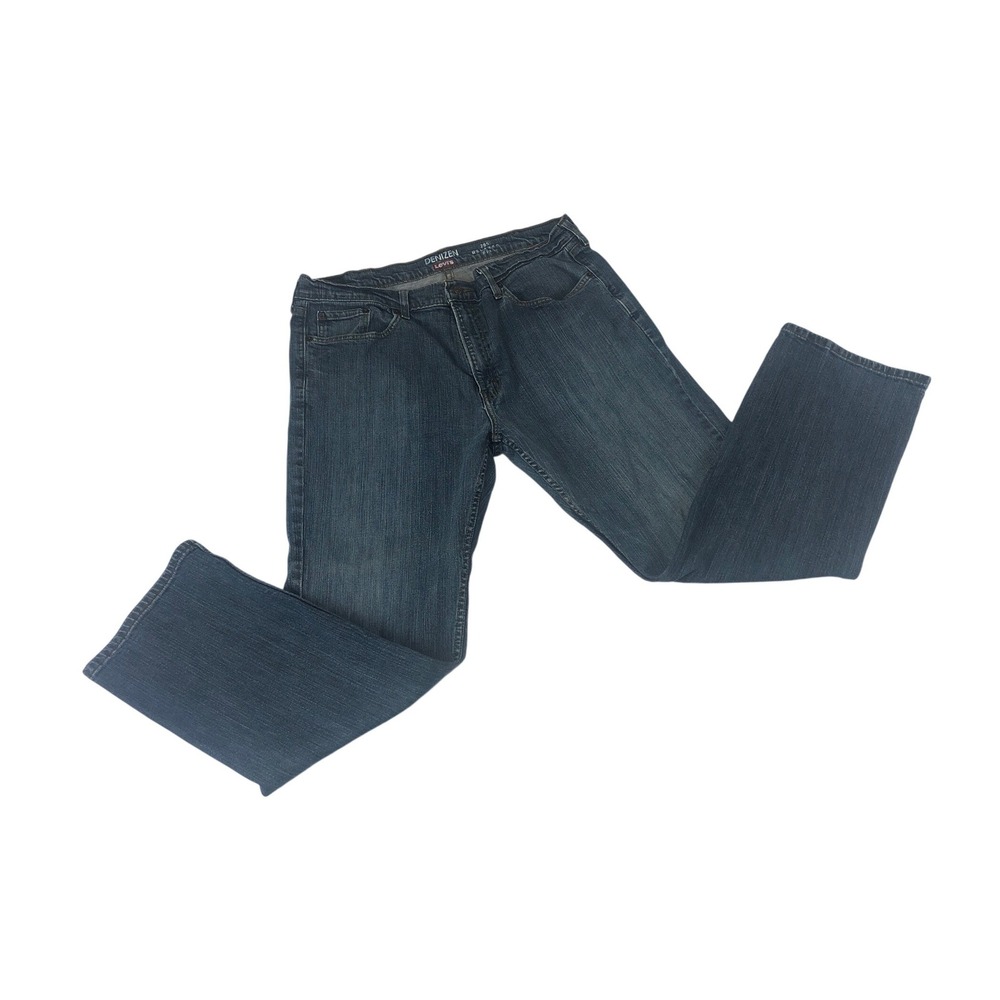Denizen from Levis 285 Relaxed Fit Mens Dark Wash Blue Jeans 40x32 Stretch Denim